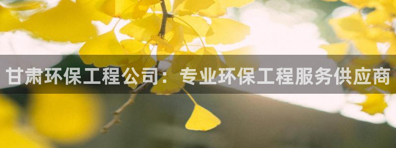 彩名堂是不是坑人的：甘肃环保工程公司