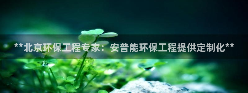 cmt彩名堂：**北京环保工程专家：