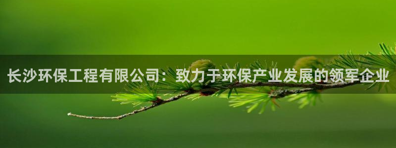 彩名堂官网在线计划：长沙环保工程有限