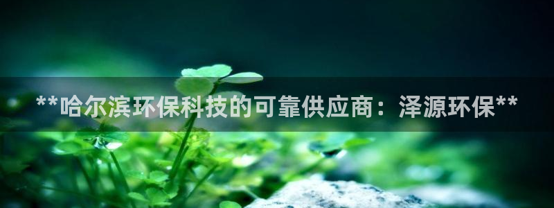 彩名堂怎么买准确率高：**哈尔滨环保