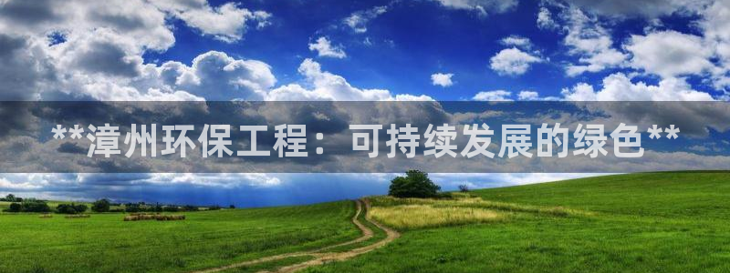 彩名堂预测软件与分析软件区别：**漳州环保工程：可持续发展的绿色**