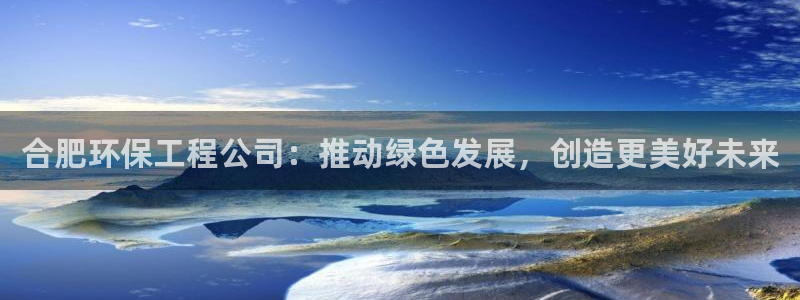 彩名堂旧版本：合肥环保工程公司：推动
