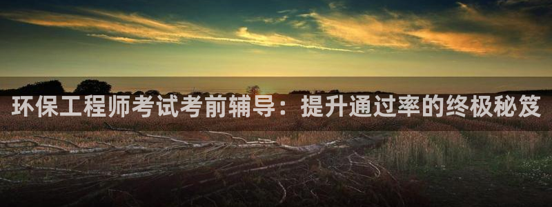 彩名堂计划怎么买胜率高：环保工程师考试考前辅导：提升通过率的